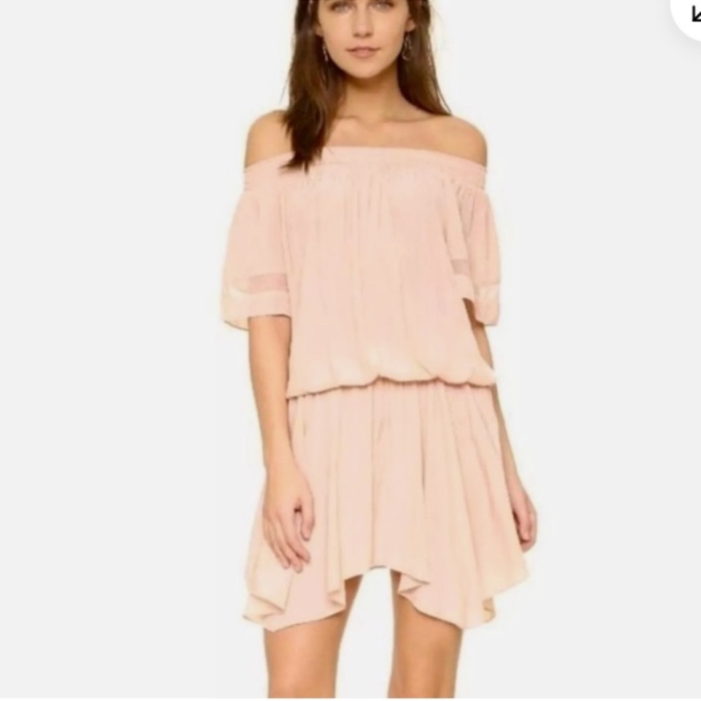 Ramy Brook Jessica Off the Shoulder Dress, Blush, Small